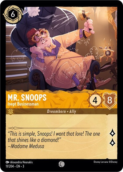 Lorcana - Into The Inklands - 011/204 Mr. Snoops - Inept Businessman Common