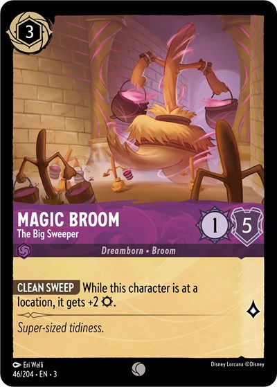 Lorcana - Into The Inklands - 046/204 Magic Broom - The Big Sweeper Common