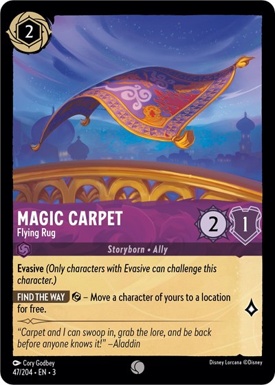 Lorcana - Into The Inklands - 047/204 Magic Carpet - Flying Rug Common