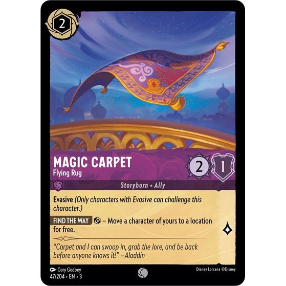 Lorcana - Into The Inklands - 047/204 Magic Carpet - Flying Rug Common