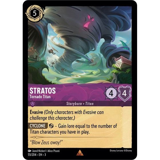 Lorcana - Into The Inklands - 055/204 Stratos - Tornado Titan Rare