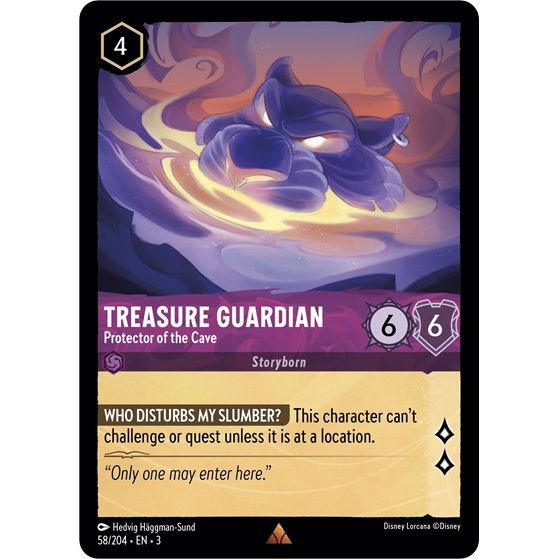Lorcana - Into The Inklands - 058/204 Treasure Guardian - Protector of the Cave Rare