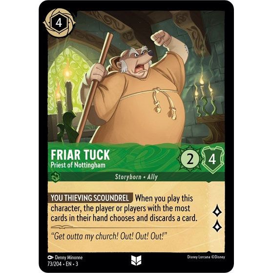 Lorcana - Into The Inklands - 073/204 Friar Tuck - Priest of Nottingham Uncommon