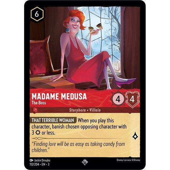 Lorcana - Into The Inklands - 112/204 Madame Medusa - The Boss Super Rare