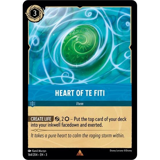 Lorcana - Into The Inklands - 164/204 Heart of Te Fiti Rare