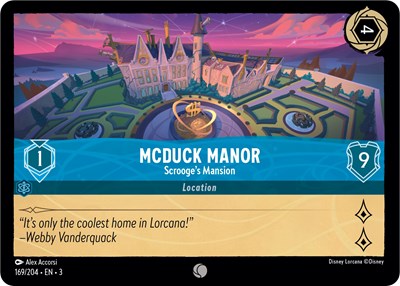 Lorcana - Into The Inklands - 169/204 McDuck Manor - Scrooge's Mansion Common