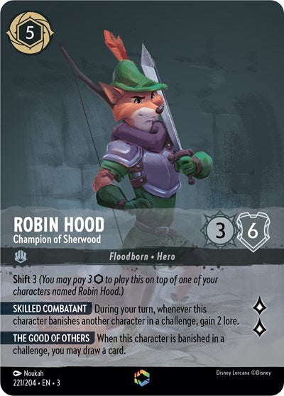Lorcana - Into The Inklands - 221/204 Robin Hood - Champion of Sherwood Enchanted