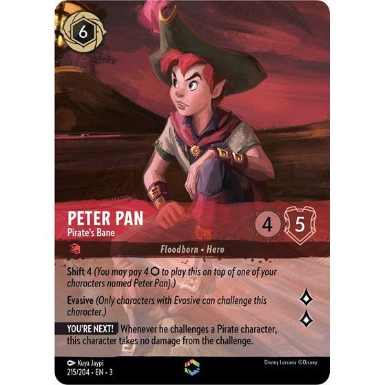 Lorcana - Into The Inklands - 215/204 Peter Pan - Pirate's Bane (Enchanted) Enchanted