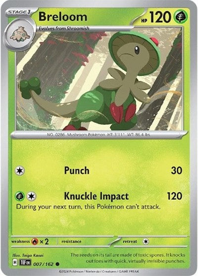 Scarlet & Violet Temporal Forces - 007/162 Breloom Common