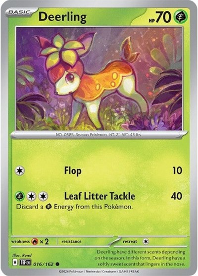 Scarlet & Violet Temporal Forces - 016/162 Deerling Common