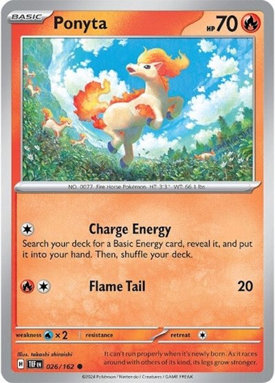 Scarlet & Violet Temporal Forces - 026/162 Ponyta Common