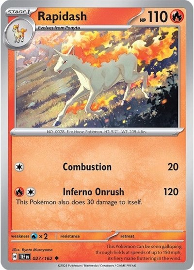 Scarlet & Violet Temporal Forces - 027/162 Rapidash Uncommon