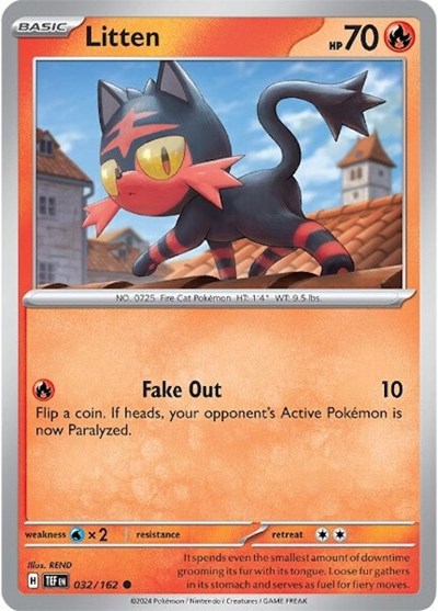 Scarlet & Violet Temporal Forces - 032/162 Litten Common