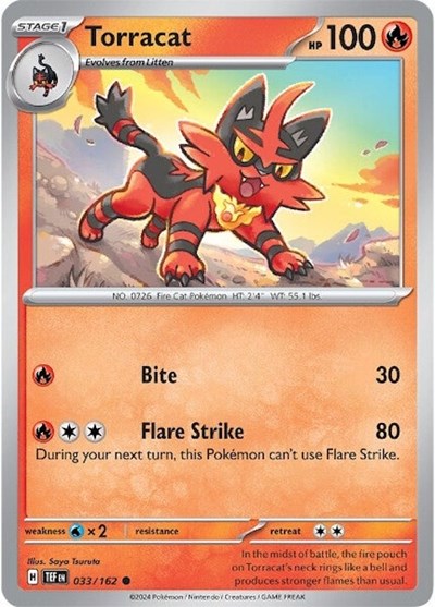 Scarlet & Violet Temporal Forces - 033/162 Torracat Common