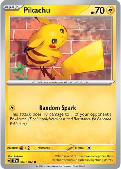 Scarlet & Violet Temporal Forces - 051/162 Pikachu Common