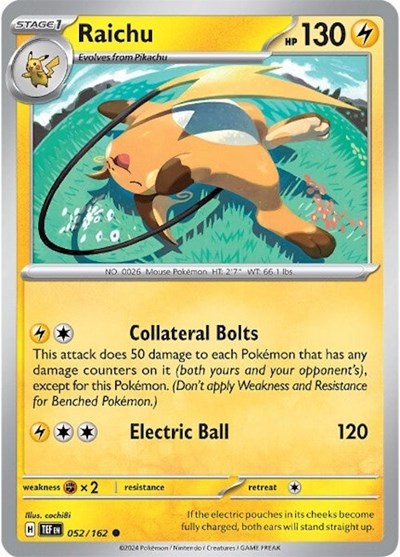 Scarlet & Violet Temporal Forces - 052/162 Raichu Common