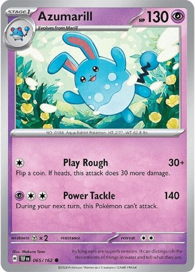 Scarlet & Violet Temporal Forces - 065/162 Azumarill Common