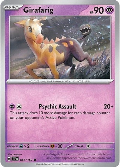 Scarlet & Violet Temporal Forces - 066/162 Girafarig Common