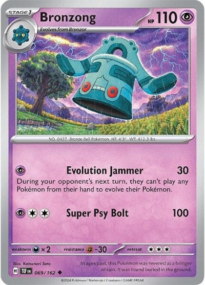 Scarlet & Violet Temporal Forces - 069/162 Bronzong Uncommon