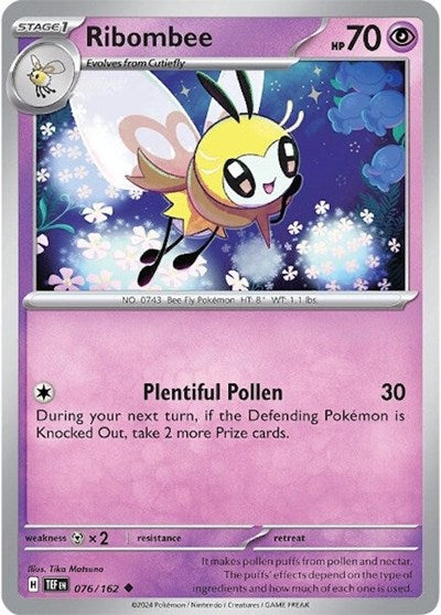 Scarlet & Violet Temporal Forces - 076/162 Ribombee Uncommon