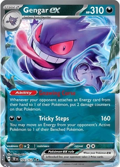 Scarlet & Violet Temporal Forces - 104/162 Gengar ex Double Rare