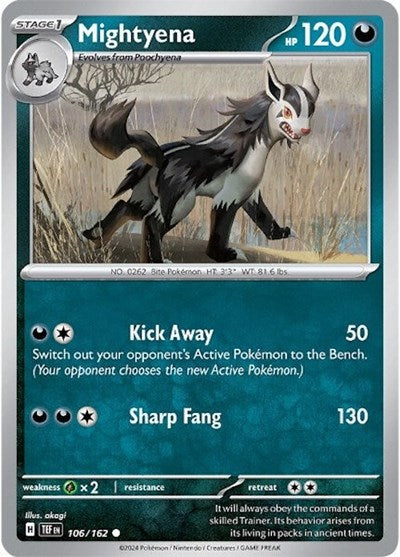 Scarlet & Violet Temporal Forces - 106/162 Mightyena Common