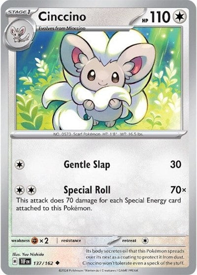 Scarlet & Violet Temporal Forces - 137/162 Cinccino Uncommon