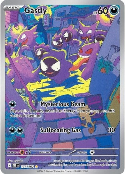 Scarlet & Violet Temporal Forces - 177/162 Gastly Illustration Rare