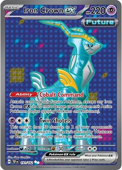 Scarlet & Violet Temporal Forces - 191/162 Iron Crown ex Ultra Rare