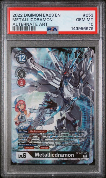 2022 Digimon Ex03-Booster Draconic Roar #053 Metallicdramon Alternate