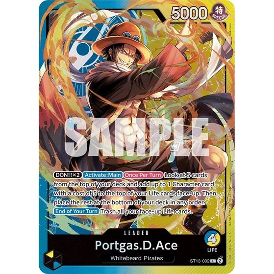 One Piece Card Game - ST13-002 Portgas.D.Ace Leader