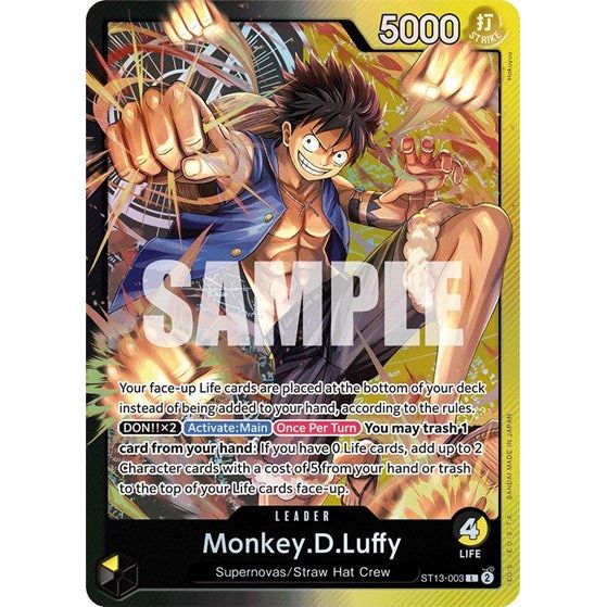 One Piece Card Game - ST13-003 Monkey.D.Luffy Leader