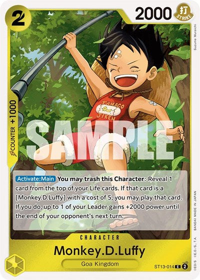 One Piece Card Game - ST13-014 Monkey.D.Luffy C