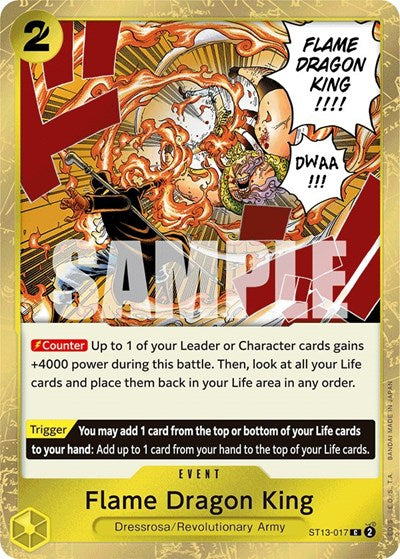 One Piece Card Game - ST13-017 Flame Dragon King C