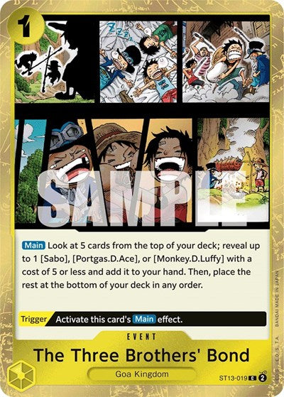 One Piece Card Game - ST13-019 The Three Brothers' Bond C