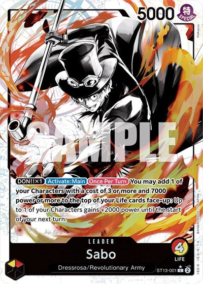 One Piece Card Game - ST13-001 Sabo  (Parallel) Leader