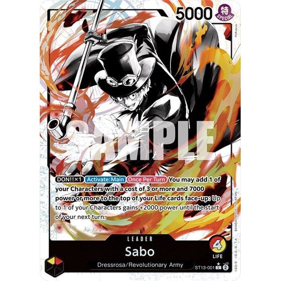 One Piece Card Game - ST13-001 Sabo  (Parallel) Leader