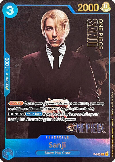 One Piece Card Game Promo - P-050 Sanji (Premium Card Collection -Live Action Edition-) PR