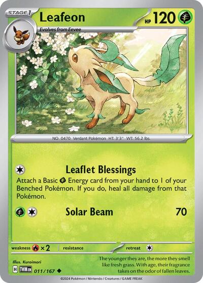 Scarlet & Violet Twilight Masquerade - 011/167 Leafeon Uncommon