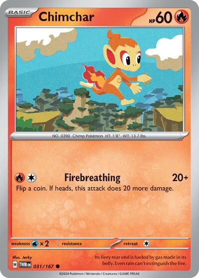 Scarlet & Violet Twilight Masquerade - 031/167 Chimchar Common