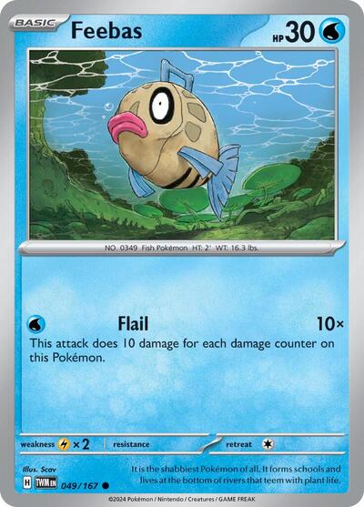 Scarlet & Violet Twilight Masquerade - 049/167 Feebas Common