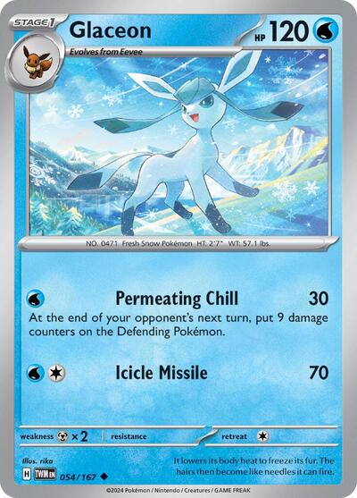 Scarlet & Violet Twilight Masquerade - 054/167 Glaceon Uncommon