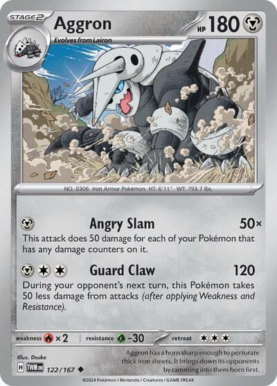 Scarlet & Violet Twilight Masquerade - 122/167 Aggron Uncommon