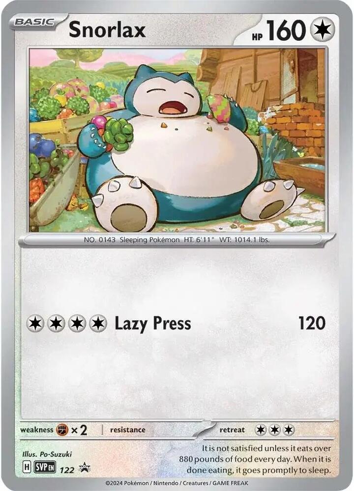 Scarlet & Violet Promo - SVP 122 Snorlax (Cosmos Holofoil)