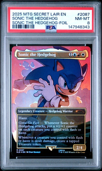 sonic the hedgehog mtg card 2025 Magic The Gathering Secret Lair Drop #2087 Sonic The Hedgehog Son