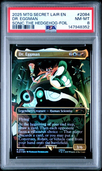 2025 Magic The Gathering Secret Lair Drop #2084 Dr. Eggman Sonic The H