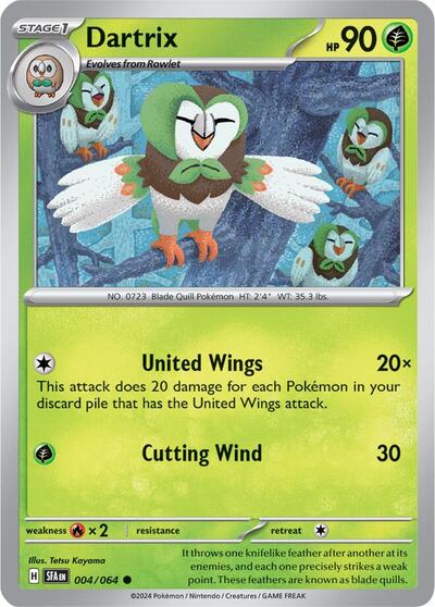 Scarlet & Violet Shrouded Fable - 004/064 Dartrix Common