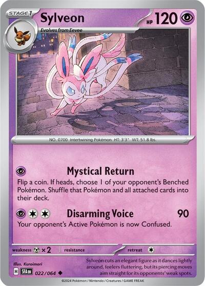 Scarlet & Violet Shrouded Fable - 022/064 Sylveon Uncommon