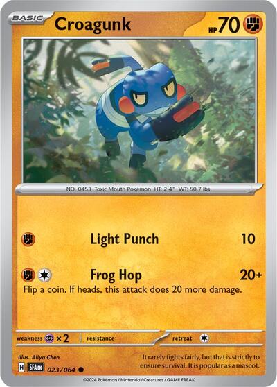 Scarlet & Violet Shrouded Fable - 023/064 Croagunk Common