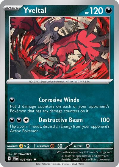 Scarlet & Violet Shrouded Fable - 035/064 Yveltal Uncommon